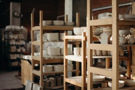 Photo Of Ceramic Kitchenware On Shelves